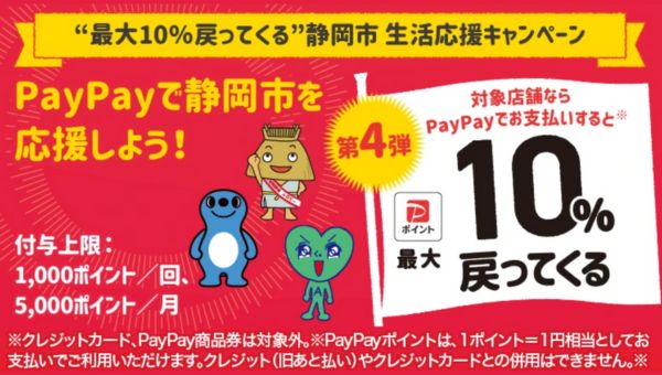PayPayで静岡市を応援しようキャンペーン