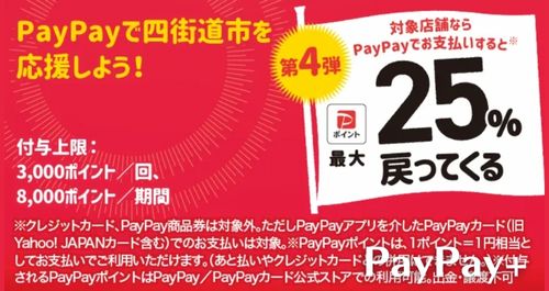 PayPay四街道市を応援しようキャンペーン！