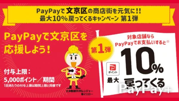 PayPayで文京区を応援しようキャンペーン